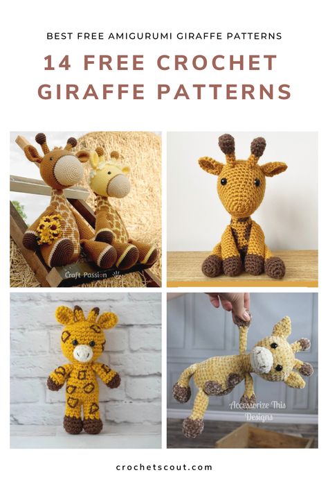 Amigurumi giraffe patterns. Crochet Giraffe Pattern, Amigurumi Giraffe, Crochet Giraffe, Crochet Patterns Free, Giraffe Crochet, Crochet Animal Amigurumi, Crochet Teddy Bear Pattern, Animal Knitting Patterns, Modern Crochet Patterns