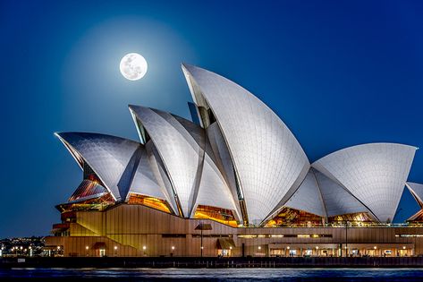 Below The Moon. Full moon over the Sydney Opera House | Sydney Life Carlos Acosta, Australia Tourism, Australian Ballet, Summer Images, Misty Copeland, Formal Dance, Central Business District, Amazing Buildings, Beach Lifestyle