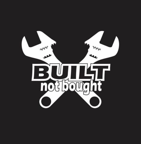 Built Not Bought, Shop Truck, Truck Stickers, Truck Decals, Custom Sticker, Car Window Decals, Cricut Projects Vinyl, Window Decals, Cricut Ideas