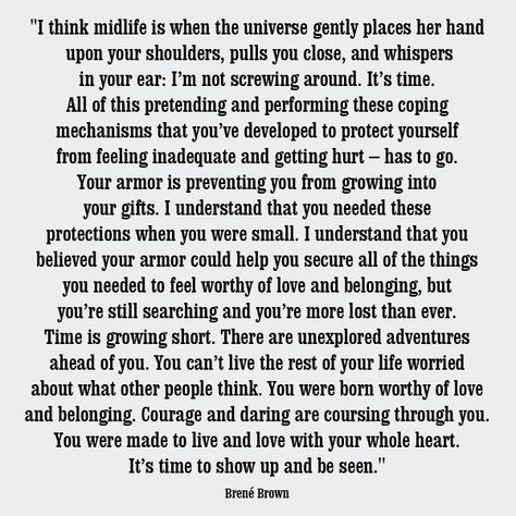 Quotes Brene Brown, The Lettered Cottage, Lettered Cottage, Brown Quotes, Brene Brown Quotes, Daring Greatly, Whisper In Your Ear, Attitude Is Everything, Feeling Inadequate