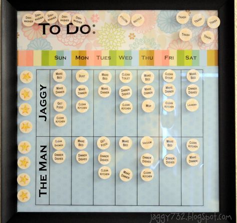 Chore List For Adults, Adult Chore Chart, Chore Ideas, Cleaning Chart, Chore Board, Chore List, Picture Hangers, Chore Chart, Cleaning Organizing