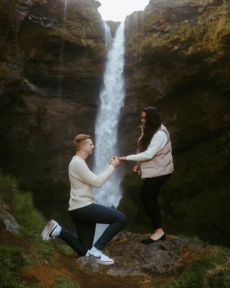 Beautiful evening in the South of Iceland. Swipe for a surprise proposal! #icelandelopement #icelandengagement #icelandelopementphotographer #icelandphotographer #icelandengagementphotographer #icelandproposal Iceland Engagement, Surprise Proposal, Beautiful Evening, June 22, Engagement Photographer, Elopement Photographer, The South, Iceland, Elopement