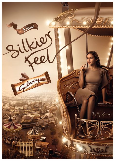 GALAXY CHOCOLATE - SILKIER FEEL on Behance Galaxy Chocolate, Chocolate Photos, Chocolate Brands, Graphic Design Tutorials, Creative Industries, Advertising Photography, Typography Logo, Advertising Design, Ad Design