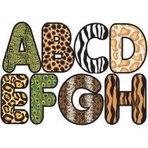 ASH10166 - Safari Animal 2-3/4 In Designer Magnetic Letters in Letters Jungle Alphabet, Letters Printable, Cheetah Print Wallpaper, Print Letters, Animal Cutouts, Printable Alphabet Letters, Free Printable Letters, Animal Letters, Magnetic Letters