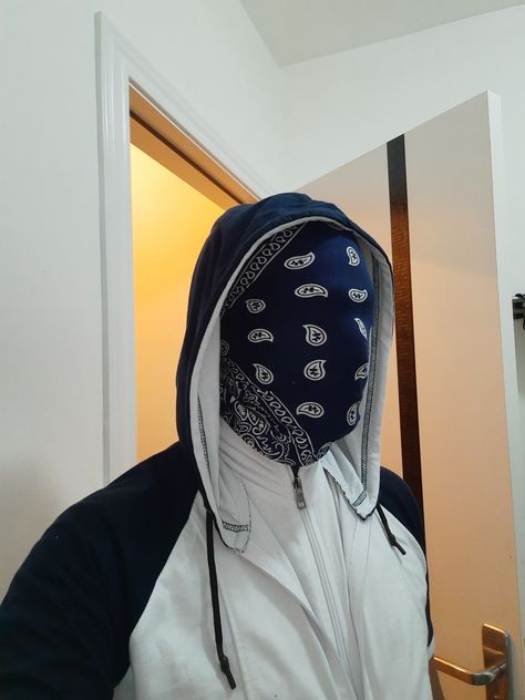 Face covered with bandana Bandana Over Face, Face Bandana, Bandana Mask, Bandana Men, Bandanas Men, Masked Men, Masked Man, Face Coverings, Face Cover