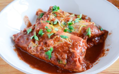 Wet burritos are ultimate comfort food! Wet Burrito Recipe, Wet Burrito Recipes, Vegan Casserole Recipes, Wet Burrito, Vegan Casserole, Burrito Recipe, Burritos Recipe, Vegan Tacos, Vegan Yogurt