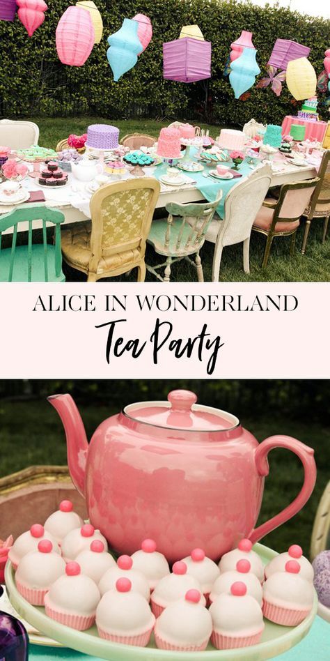 One Derland First Birthday Girl, Alice In One Derland First Birthday Girl, Baby Shower Ideas For Girls Themes, Tea Party Alice In Wonderland, Diy Dessert, Jenny Cookies, Onederland Party, Alice In Wonderland Tea Party Birthday, Onederland Birthday Party