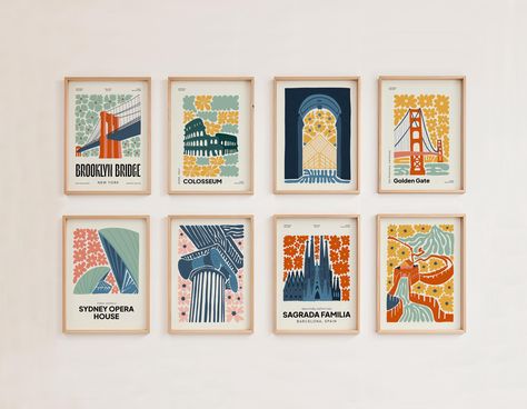 Vintage travel decor