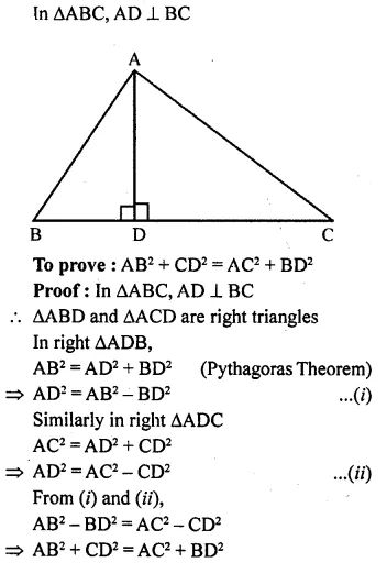 ML Aggarwal Class 9 Solutions for ICSE Maths Chapter 12 Pythagoras Theorem - A Plus Topper Pythagoras Theorem, Class 9 Maths, Integers Worksheet, School Study Ideas, Learning Mathematics, Western Philosophy, Maths Solutions, Right Triangle, Class 9