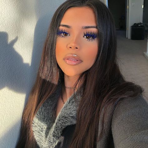 𝔖𝔱𝔢𝔫𝔦𝔢 on Instagram: “Blue lashes are the new wave 🥶🦋💙” Blue Lashes, Everyday Makeup Routine, Face Makeup Tips, The New Wave, Makeup For Black Women, Lashes Makeup, Beat Face, Everyday Makeup, Sexy Cars