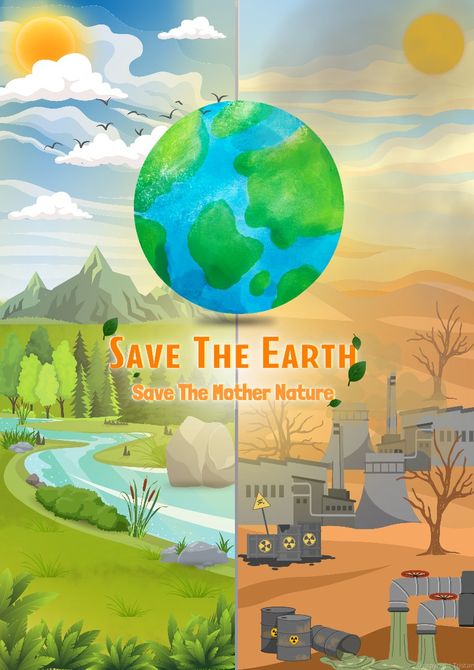 Indonesia, Save The Earth, Earth, Poster Dari Canva, Canva, Save The Mother Nature, Green Poster Lingkungan Hidup Aesthetic, Poster Hari Bumi, Poster Pencemaran Tanah, Poster Menjaga Bumi, Poster Save Earth, Poster Bumi, Poster About Nature, Save Mother Earth Poster, Save The Earth Poster