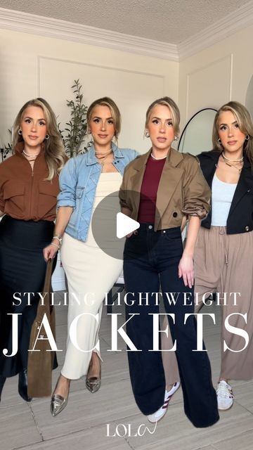 Maria LOLA Torres 🌱 Fashion + Beauty Lover on Instagram: "Styling lightweight fall jackets ☺️🥰 #outfitinspo 
✔️ Comment LINK5 for links to your DM 🤎🫶🏼

◾️Commenta ENLACE y te mando links directamente a tu DM! 
◾️Link also found in my SEPT 🛒🛍️ highlight in my bio! 
◾️ Be sure to 'Accept my message request' under your DM requests! 
◾️ Turn on notifications for all my posts so you never miss a link 😉
◾️ Look + more linked on LTK 🖤 Not familiar with LTK? It’s an app you can download to EASILY shop ALL my looks 🤗
◾️Download the LTK app and search IMLOLA (or tap my bio>LTK) to shop THIS look & more. Sizing & so much detail is included on my LTK Posts 😎
◾️I'm 5'2 | 127 lbs | Typically a small | petite-friendly | exact sizing on my LTK CAPTION

#outfitinspiration #fashionstyle #everyday Beauty Lover, Fall Jackets, Number Two, Going Out Outfits, Outfit Inspo Fall, Lightweight Jacket, Fall Looks, Going Out, Fashion Beauty