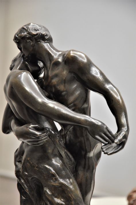 The waltz (close to 1893) by Camille CLAUDEL (1864-1943). Bronze, cast Eugène Blot n°5, 1905. Museum Camille Claudel at Nogent-sur-Seine. Photo : Hervé Leyrit. Old Art Sculpture, Camille Claudel Sculpture, Romantic Statues, Romantic Sculpture, Hold Me Close, Man Sculpture, Art Amour, Close To, Bronze Casting