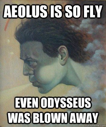 Aeolus Greek Mythology, Pjo Gods, Homer Greek, Mythology Humor, Odyssey Art, Epic Musical, Philosophy Memes, Epic Costumes, Greek Mythology Humor