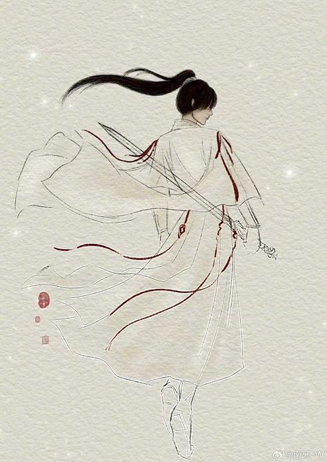 Chinese Art Drawing, Ribbon Dancing, Chinese Drawing, Chinese Watercolor, Ribbon Dance, Start Drawing, Dunhuang, Chinese Art Painting, Girl Character