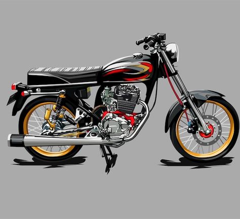 Motor Cb Vector, Motor Cb, Motor Balap, Motor Klasik, Bike Sketch, Honda Bikes, Anak Manja, Hanuman Pics, Honda (motorcycle)