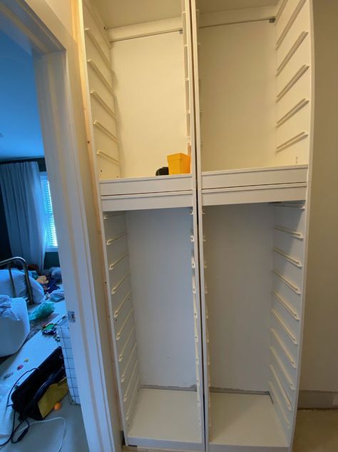 Ikea Room Storage Ideas, Trofast Laundry Room, Ikea Trofast Clothes Storage, Ikea Loft Hack, Trofast Clothing Storage, Ikea Shoe Closet Hack, Ike’s Closet Hack, Trofast Dresser Hack, Trofast For Clothes