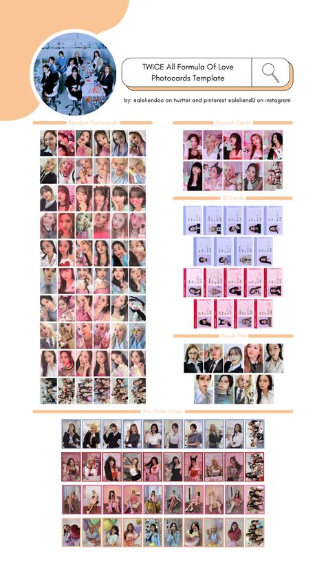 Twice Photocard Template Formula Of Love, Twice Ot9 Photocards Template, Twice Photocards Template, Formula Of Love Photocard Template, Twice Template, Formula Of Love Photocard, Ot9 Twice, Twice Formula Of Love, Photocards Template