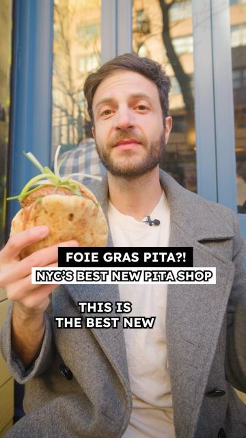 Jeremy Jacobowitz Brunchboys on Instagram: "you have to eat their Falafel and Hummus! #pita #hummus #israelifood #falafel #foiegras #nycfood #brunchboys @spicebrothersny is serving some incredible pitas! I got falafel and hummus, chicken shawarma pita, and this insane foie gras pita, the shafoie with @rayna.greenberg "better not film me"" Chicken Shawarma Pita, Hummus Chicken, Hummus Pita, Fun Restaurants In Nyc, Chicken Shawarma, Nyc Food, Nyc Restaurants, Pita Bread, Nyc Trip