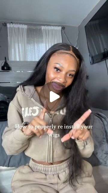 Afsisterwig store on Instagram: "How to properly reinstall your wig? details 🥳🥳 IG @ jadattiara (TK: jada.tiara1) . Get what you need to know of wig and hair🥰 . DM for wig link💃 Wig link: https://bit.ly/3wsT33r  ------------------------------ Wig experts and hair factory owners🤍  #wigreinstall #wigtutorial #wiginstalltutorial #reinstalltips #wigtips #lacefrontwig #partingmax #humanhairwigs #bussdownstyle" Side Part Wig Hairstyles For Black Women, Side Part Wig Install Straight, Flip Over Wig Install, Layers Wig Install, Closure Wig Install, Middle Part Wig, Closure Wig Hairstyles, Wig Install With Bow, Reinstall Lace Wig