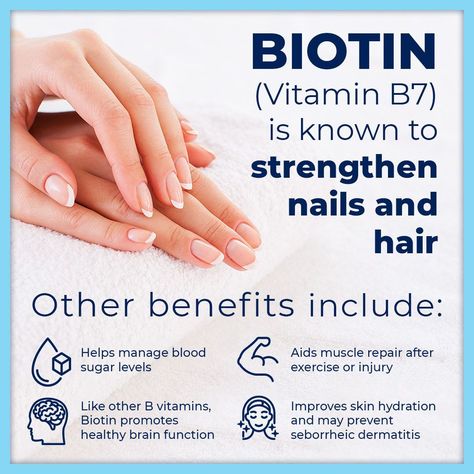 Today is National Nail Day! 💅 Yes, it’s a thing. If you suffer from weak, brittle or peeling nails you’re not alone. But there is good news. And it goes by the name of Biotin. Biotin is a B vitamin found in certain foods and you guessed it, in our Reverse Life high-strength collagen formula. Biotin is excellent at boosting hair health, nail strength and can help regulate blood sugar levels. 💪 Botox Quotes, Nails And Hair, Peeling Nails, Turmeric Vitamins, Hair Nutrition, Skin Nails, Regulate Blood Sugar, Nail Strengthener, Cold Remedies