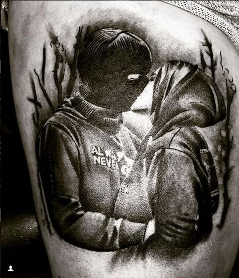 Gangsta Love Tattoos, Ultras Tattoo Hooligans, Hooligans Tattoo, Bandit Tattoo, Tattoo Gang, Acab Tattoo, Gas Mask Tattoo, Gang Tattoos, Animal Sleeve Tattoo