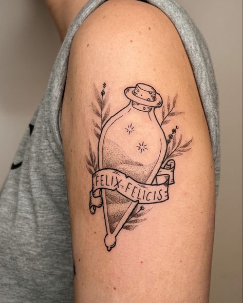 Harry Potter Tattoo. Felix Felicitas. Fineline Tattoo. Ronald Dahl, Potter Tattoo, Harry Potter Tattoo, Believe In Magic, Dreamcatcher Tattoo, Find It, Skull Tattoo, Harry Potter, Tattoos