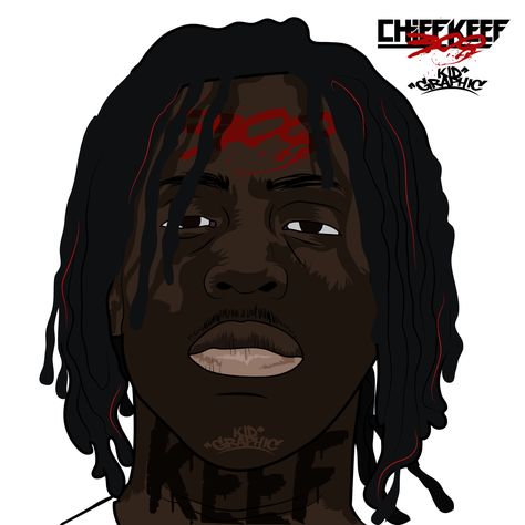 CHIEF KEEF #300 #KIDGRAPHIC #art #illustrations #illustration #idraw #dopeshxt #digitalart #digitalillustration #faceportrait #KIDGRAPHIC Chief Keef Drawing, Chief Keef Kawaii, Chief Keef Cartoon, Chief Keef Wallpaper Cartoon, Chief Keef Wallpaper Computer, Chief Keef Album Poster, Rapper Cartoon, Chief Keef Lead Never Follow, Hiphop Art