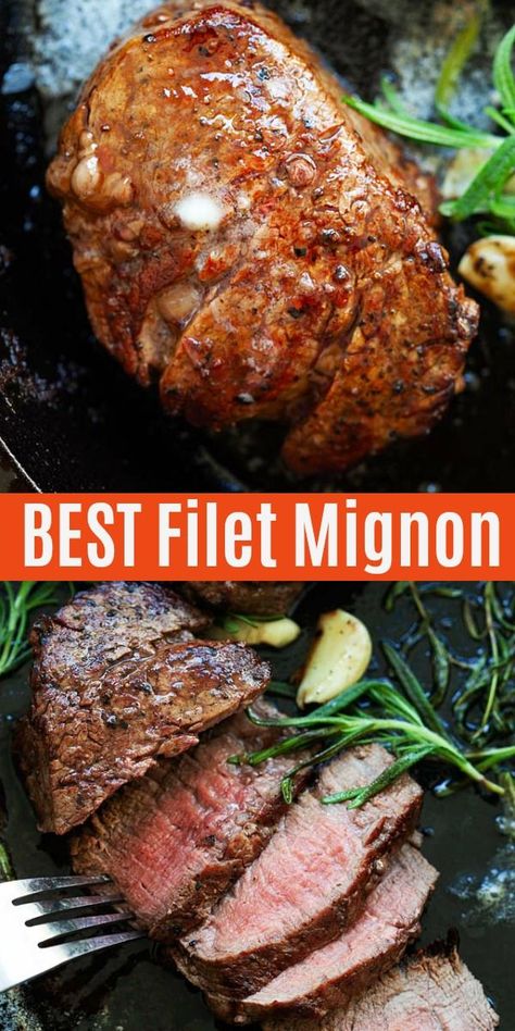 Cornbeef Cabbage, Buttery Steak, Filet Mignon Recipes Grilled, Best Filet Mignon Recipe, Filet Migon, Pan Seared Filet Mignon, Resep Steak