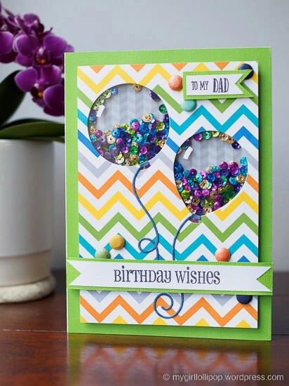 Shaker Birthday Cards For Kids, Happy Birthday Shaker Cards, Handmade Shaker Cards, Shaker Cards Diy, Shaker Cards Tutorial, Happy Birthday Cards Diy, Creative Birthday Cards, Colour Challenge, Birthday Card Craft