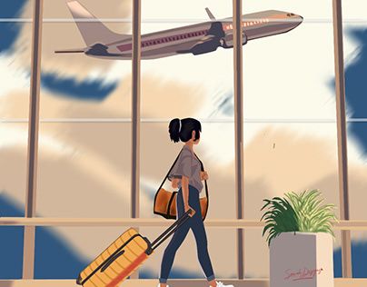 Check out new work on my @Behance profile: "Digital drawing (Travel)" http://be.net/gallery/124029355/Digital-drawing-%28Travel%29 Travel Drawing Aesthetic, Dream Life Drawing, Girl Travel Drawing, Ink October, Tips For Traveling Alone, Drawing Travel, Cartoon Plane, Radha Radha, Solo Traveling