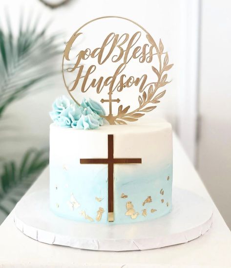 Boys Holy Communion Cake, Boy Baptism Cake Ideas, Christening Cake Boy Simple, Holy Communion Cake Boy, Ordination Cake Ideas, Baptismal Cake Boy One Layer, Confirmation Cake Ideas, 1st Communion Cakes, Baby Boy Baptism Cake