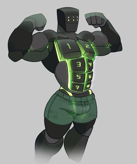 Muscle Character Design Male, Buff Guy Drawing, Anime Base Pose Male, Demon Character Design Male, Buff Guys, Sagging Pants, Anime Guys Shirtless, Masked Man, Robots Concept