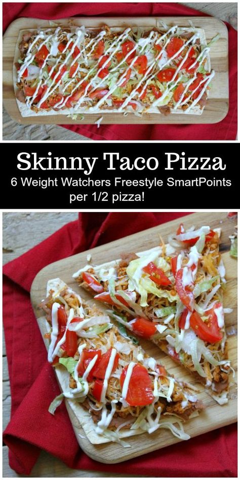 Tortellini Pesto, Taco Pizza Recipe, Ww Dinners, Pizza Friday, Taco Pizza Recipes, Pizza Taco, Ww Dinner, Ww Ideas, Latin Dishes