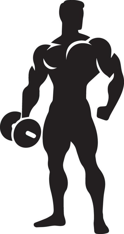 Body Builder Pose, Bodybuilding Logo, Canvas Art Projects, Vector Silhouette, Body Builder, Draw On Photos, Album Photo, Fun Drinks, Tee Design