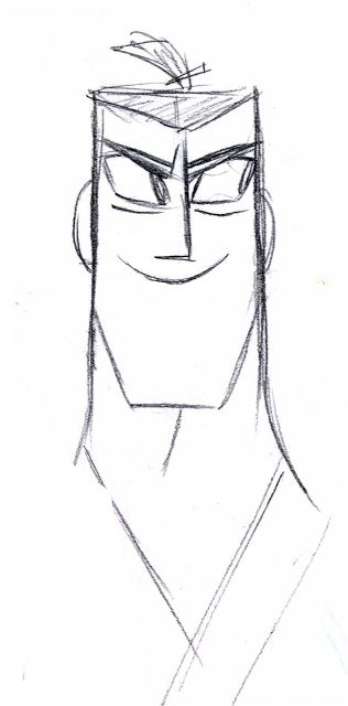 Samurai Jack. Dat smile <3 Jack Samurai, Super Powers Art, Samurai Artwork, Simple Character, Samurai Jack, Art Tools Drawing, Simple Cartoon, Poses References, Animated Drawings