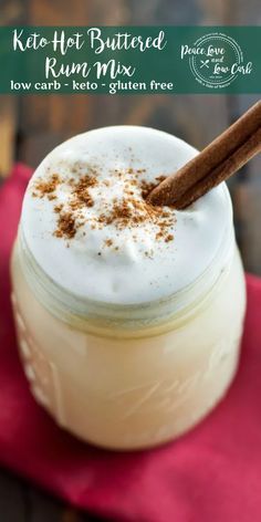 Hot Buttered Rum Batter, Hot Buttered Rum Mix, Hot Buttered Rum Recipe, Peace Love And Low Carb, Low Carb Cocktails, Buttered Rum, Keto Cocktails, Keto Holiday, Low Carb Drinks