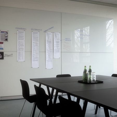 Back to Work: Glass Memo Boards - Remodelista Glass Wall Office, Creative Office Space, Chat Board, Contemporary Office, Memo Boards, Wall Accessories, Memo Board, Office Inspiration, Back To Work