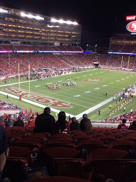 At Levi's stadium Levis Stadium, Levi Stadium, Nfl 49ers, Nfl Games, Football Stadiums, 2024 Vision, San Francisco 49ers, Monterey, Photo Ideas