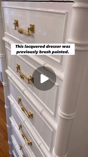 Marielle | Self Taught Glossy Furniture Flips & Home DIY Tips | on Instagram: "Can you lacquer over furniture that was previously brush painted? 👇 - It’s possible but not best practice. First you need to make sure what type of paint is already on the dresser. Is it oil based or latex? Latex paint will expand and contract which is why it isn’t ideal to have under lacquer which does not expand.  - If you have to lacquer over a previously painted surface, especially one that was brushed, make sure you sand dead flat before laying down either a @zinsser shellac based or vinyl primer. The same goes for any high gloss paint.  - Comment “sand” if you want a link to this concave sanding tool.  - #lacquer #lacqueredfurniture #lacqueredwalls #lacquerpainting #lacquerfurniture #highglosspaint #diy # Glossy Furniture, Lacquer Dresser, Type Of Paint, Lacquered Walls, Lacquer Furniture, Sanding Tools, Lacquer Paint, Furniture Flips, High Gloss Paint