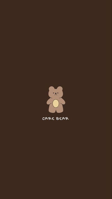 Aesthetic Brown Bear Wallpaper, Coffee Brown Aesthetic Wallpaper, Lock Screen Wallpaper Aesthetic Brown, Brown Aesthetic Teddy Bear, Brown Wallpaper For Iphone, Brown Teddy Bear Wallpaper, Brown Aesthetic Bear, Brown Aesthetic Cartoon, Brown Aesthetic Kawaii