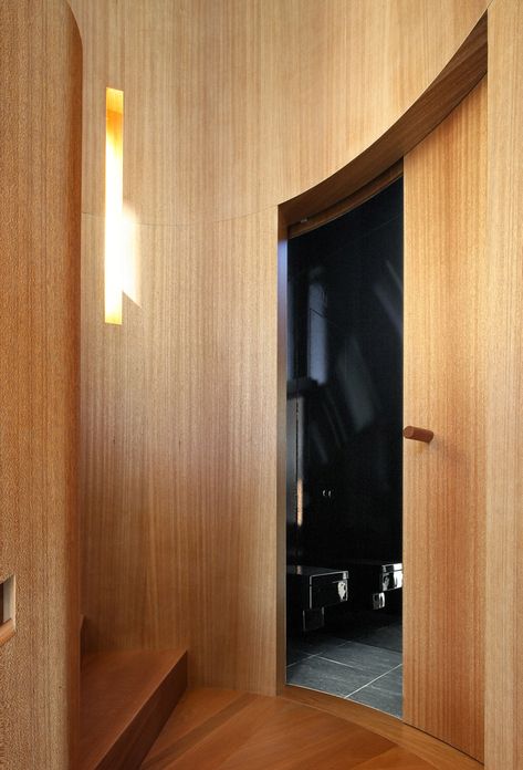 Curved Door, Wooden Staircase, White Internal Doors, Internal Wooden Doors, Curved Wall, Internal Sliding Doors, Australia House, Craftsman Interior, Interior Wood Doors