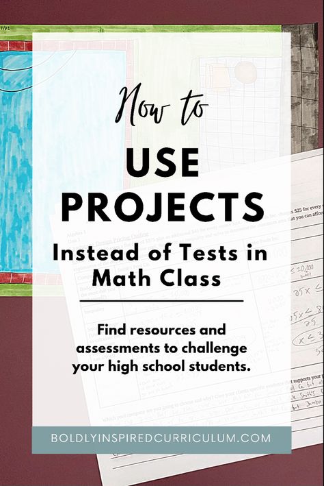 Trade out your standard assessments for these engaging math projects! Math Projects Highschool, High School Math Projects, Algebra Projects, Teaching Word Problems, Teacher Advice, Hig School, Student Self Assessment, Geometry High School, Math Education