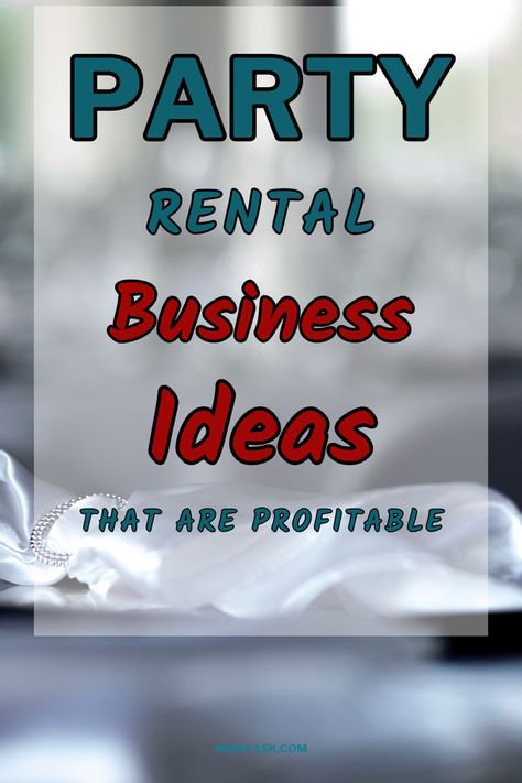 Are you looking for profitable party rental business ideas? Discover party rental business ideas. #rental #businessowner #businessideasforwomen #startabusiness #businesswoman Party Supply Rental Business, Diy Party Rental Items, Birthday Party Rental Ideas, Party Rental Business Ideas, Rental Business Ideas, Party Rental Business, Party Rental Ideas, Event Rental Business, Party Rentals Business