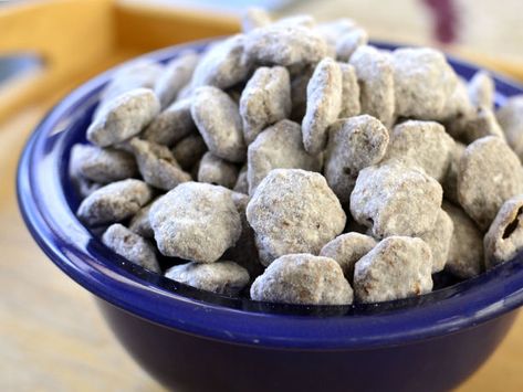 Very popular with kids, teens and adults alike. I like how I only have to buy one box of cereal for this recipe compared to the 2 types some call for. Puppy Chow Snack Mix Recipe, Puppy Chow Mix, Puppy Chow Snack, Puppy Chow Chex Mix, Puppy Chow Cookies, Puppy Chow Chex, Chex Mix Recipes Original, Puppy Chow Christmas, Puppy Chow Chex Mix Recipe