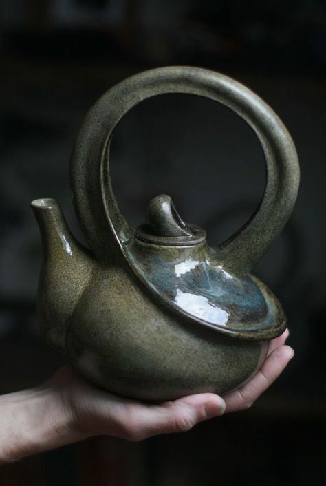 Ceramic Clay Art, Pottery Functional, Pottery Tea Pots, Teapot Design, Pottery Handbuilding, Pottery Teapots, Clay Teapots, For Home, Pottery Crafts