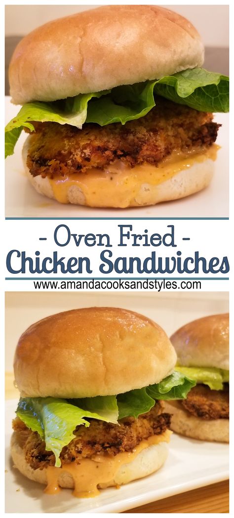 Oven Baked Chicken Sandwich, Oven Fried Chicken Sandwich Recipes, Crispy Chicken Sandwich Recipes Oven Baked, Oven Fried Chicken Sandwich, Boneless Chicken Thigh Sandwiches, Boneless Skinless Chicken Thigh Sandwich, Fried Chicken Cutlet Sandwich, Chicken Thigh Sandwich Boneless, Oven Baked Chicken Sandwich Recipes