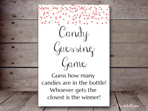 How many Candies – Printabell • Create Guess How Many Baby Shower Game Template Free Printable, Candy Jar Guessing Game Free Printable, Guess How Many Candies In The Jar Free Printable, Candy Guessing Game Printable Free, Guess How Many In A Jar Printable Free, Printable Signs Free, Candy Guessing Game, Candy Signs, Who Knows Mommy Best