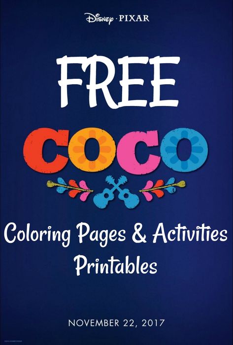 Coco Movie Printable Coloring Pages. Totally FREE to download and print this Coco Movie Printable Coloring Pages as much as you want! Coco Coloring Pages, Preschool Room Decor, Girls Birthday Games, Coco Movie, Movie Night Theme, Movie Crafts, Christian Birthday, Summer Camp Crafts, Girl Bday Party