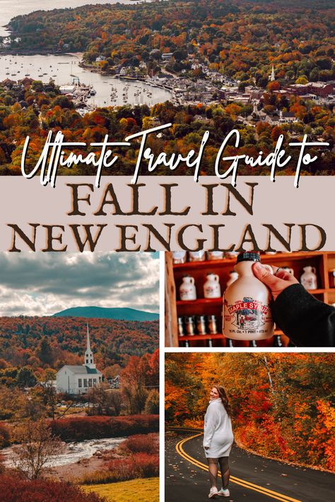 New England In The Fall, England In The Fall, Fall Foliage Trips, Fall In New England, Fall Foliage Road Trips, Picking Apples, New England Road Trip, Carving Pumpkins, Fall Road Trip